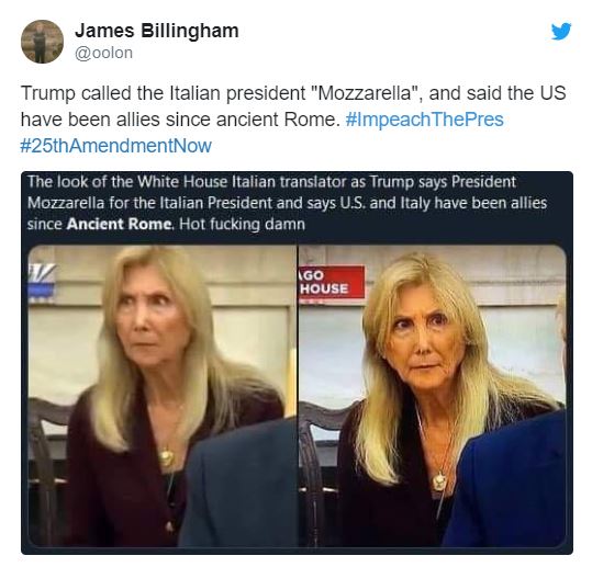 "Президент Моццарела": Трамп угодил в публичный конфуз с переводом