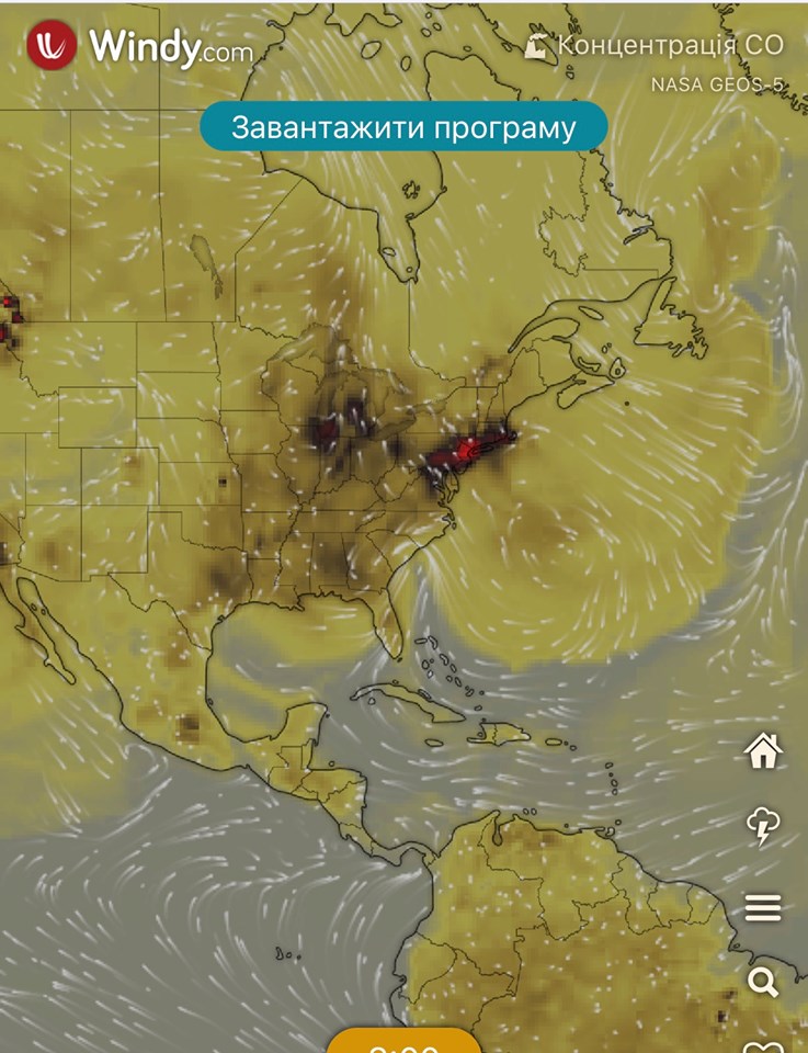 Опасное загрязнение воздуха в Украине