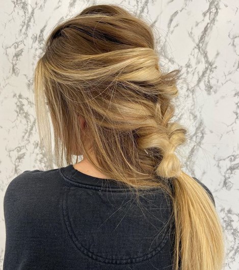 Модная коса в стиле бохо