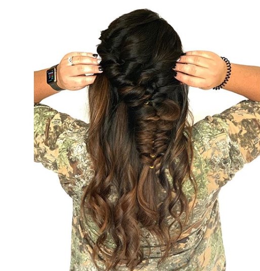 Модная коса в стиле бохо
