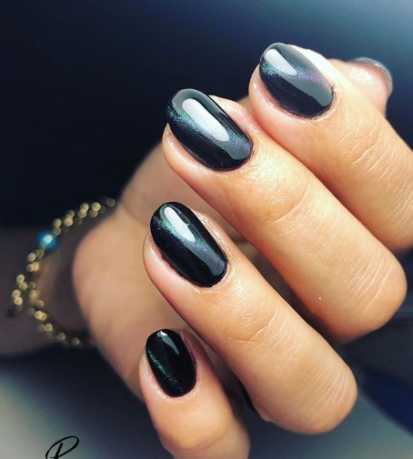 Маникюр кошачий глаз