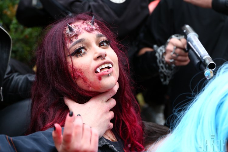 Парад зомби в Киеве