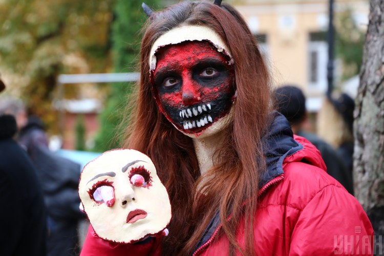 Парад зомби в Киеве