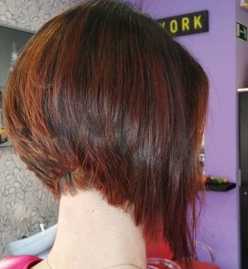 Стрижка каре на ножке Стрижка каре на ножке