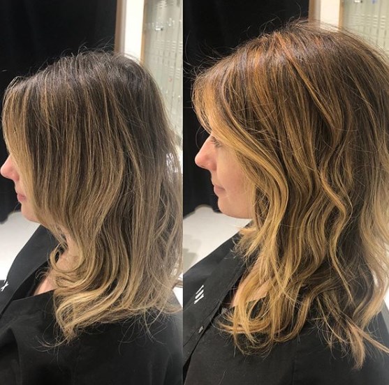 Окрашивание балаяж для блондинок