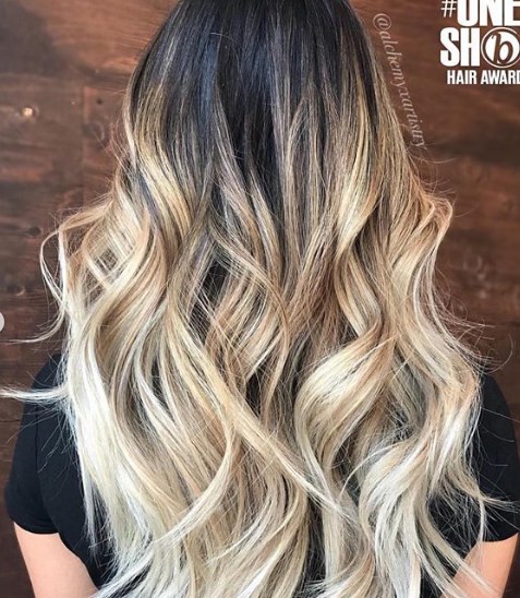 Окрашивание балаяж для блондинок