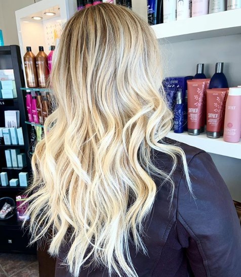 Окрашивание балаяж для блондинок