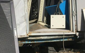 В Донецке взорвали вышку сотовой связи / скриншот