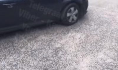 В столице пошел первый снег