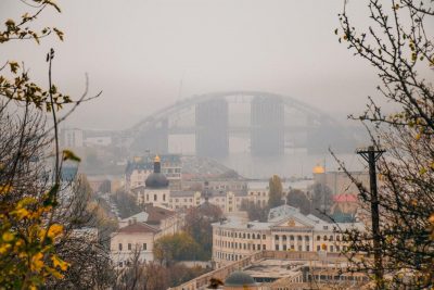 погода, осень, туман, Киев