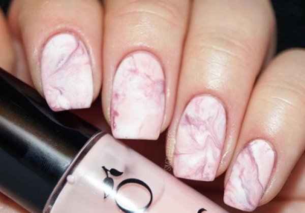 Мраморный маникюр – модный осенний маникюр 2019: красивые идеи дизайна, фото