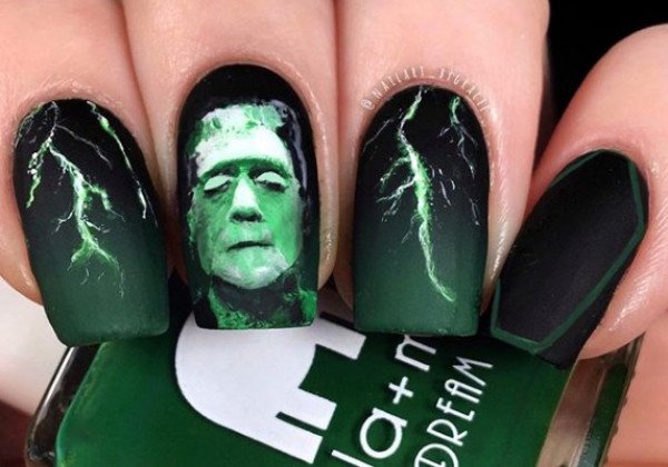 Модный маникюр на Хэллоуин 2019: красивые идеи дизайна - 39 фото