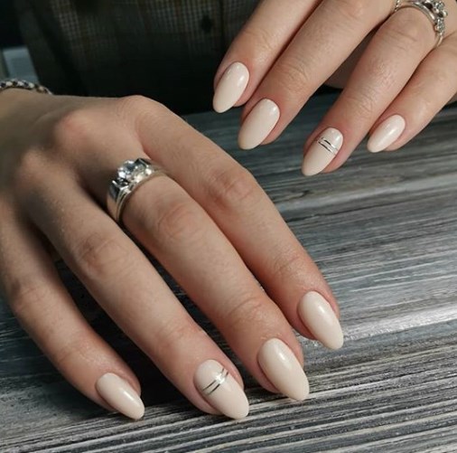 Бежевый маникюр Бежевый маникюр