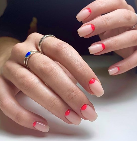 Бежевый маникюр Бежевый маникюр