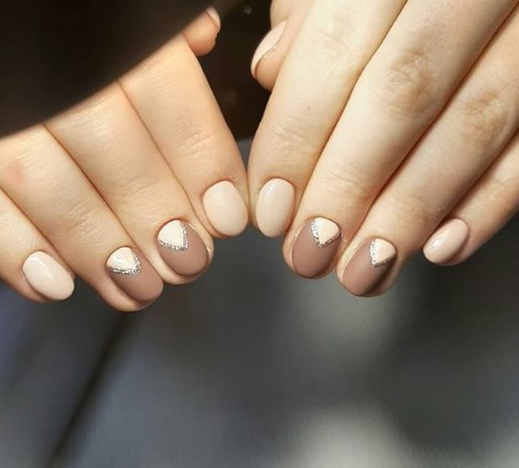 Бежевый маникюр Бежевый маникюр