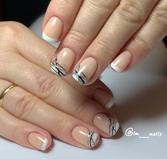 Бежевый маникюр Бежевый маникюр