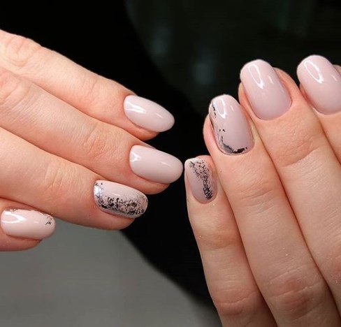 Бежевый маникюр Бежевый маникюр