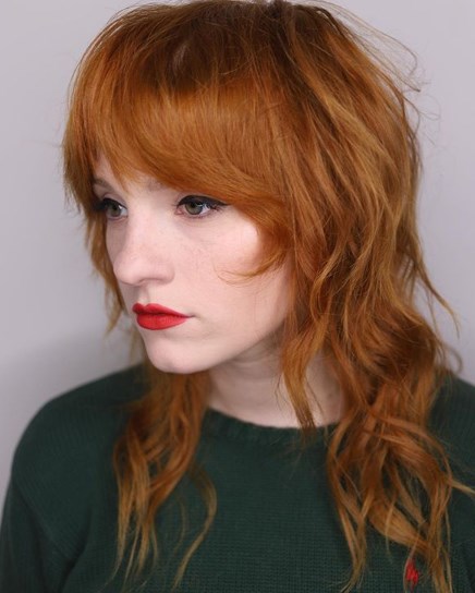 Стрижка шегги на длинные волосы 