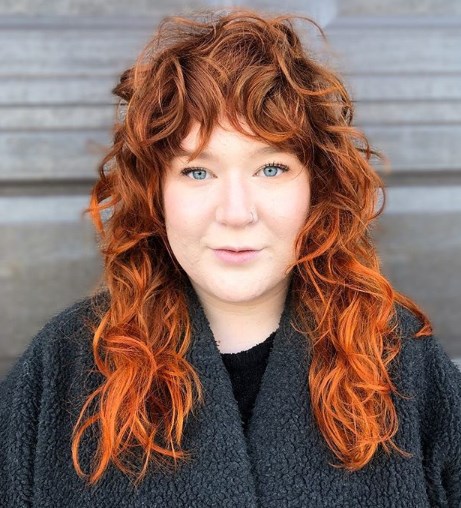 Стрижка шегги на длинные волосы 