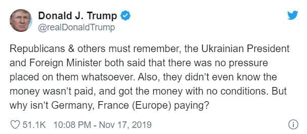 "Зеленский и Пристайко не в курсе были": Трамп рассказал о задержке денежной помощи Украине