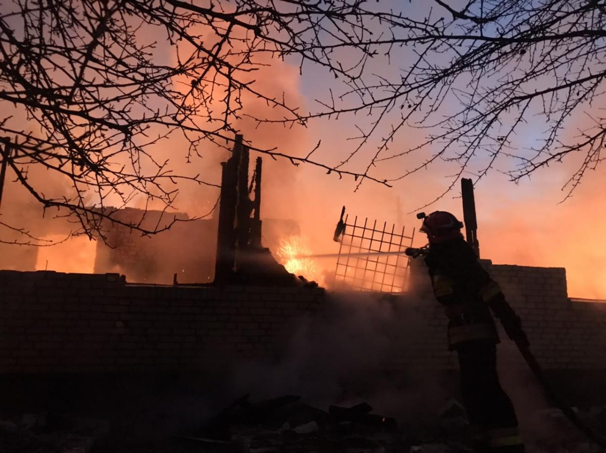 Пожар в военной части во Львовской области Пожар в военной части во Львовской области