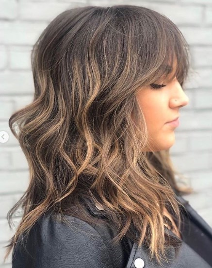 Стрижка шегги на длинные волосы 