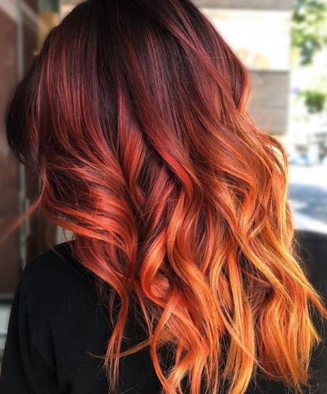 Красные волосы - самое яркое окрашивание волос 2019