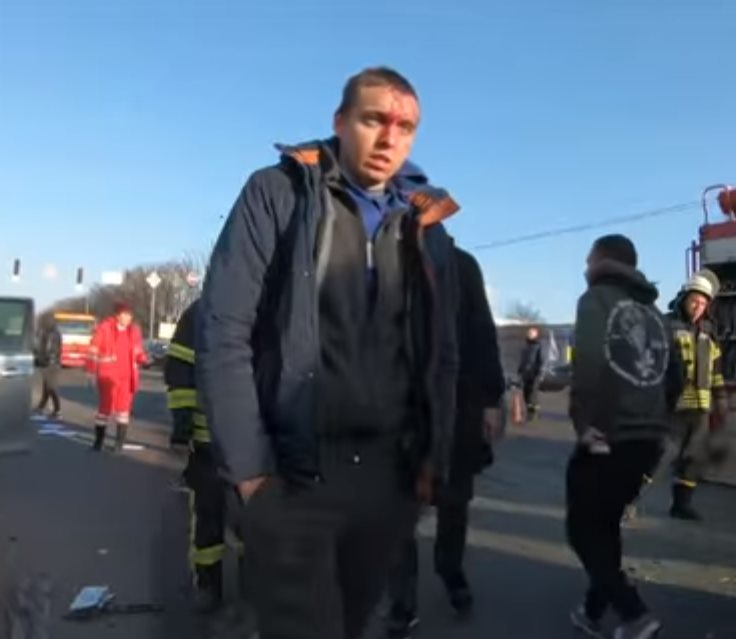 Пострадавший в результате ДТП с авто Кулебы / Фейсбук Н.Приходько