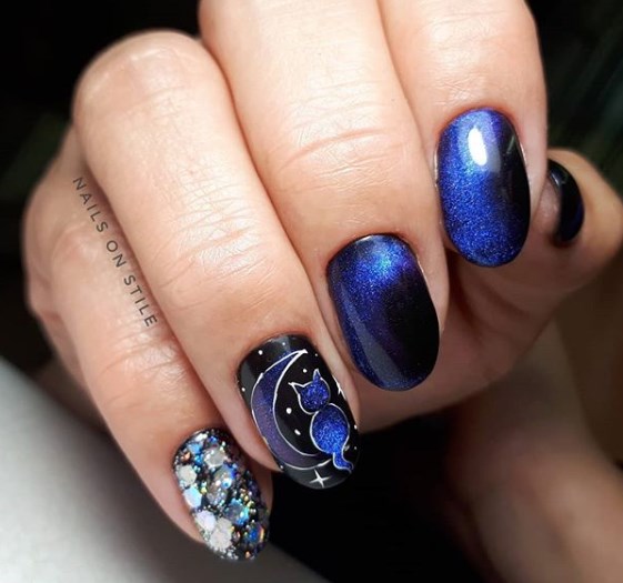 Маникюр на Новый год 2020