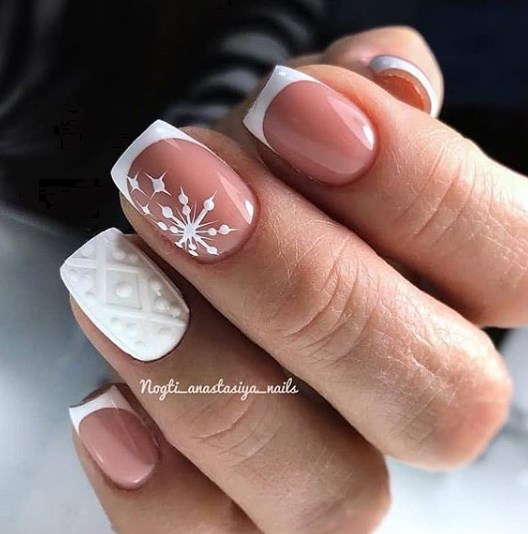 Маникюр на Новый год 2020