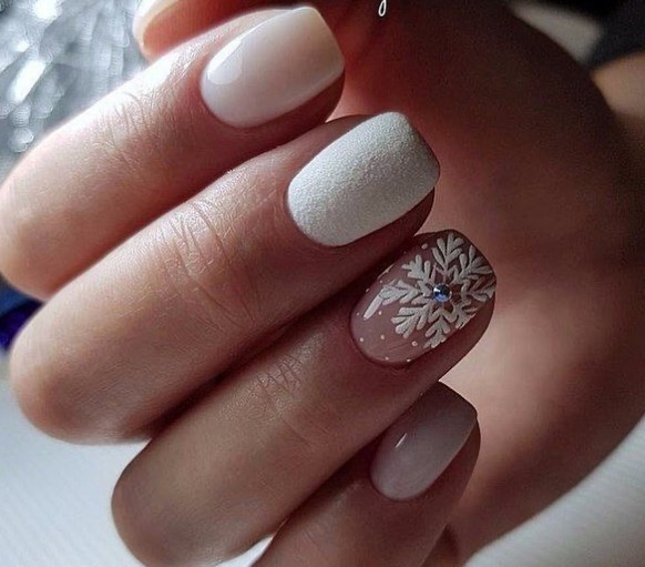 Маникюр на Новый год 2020