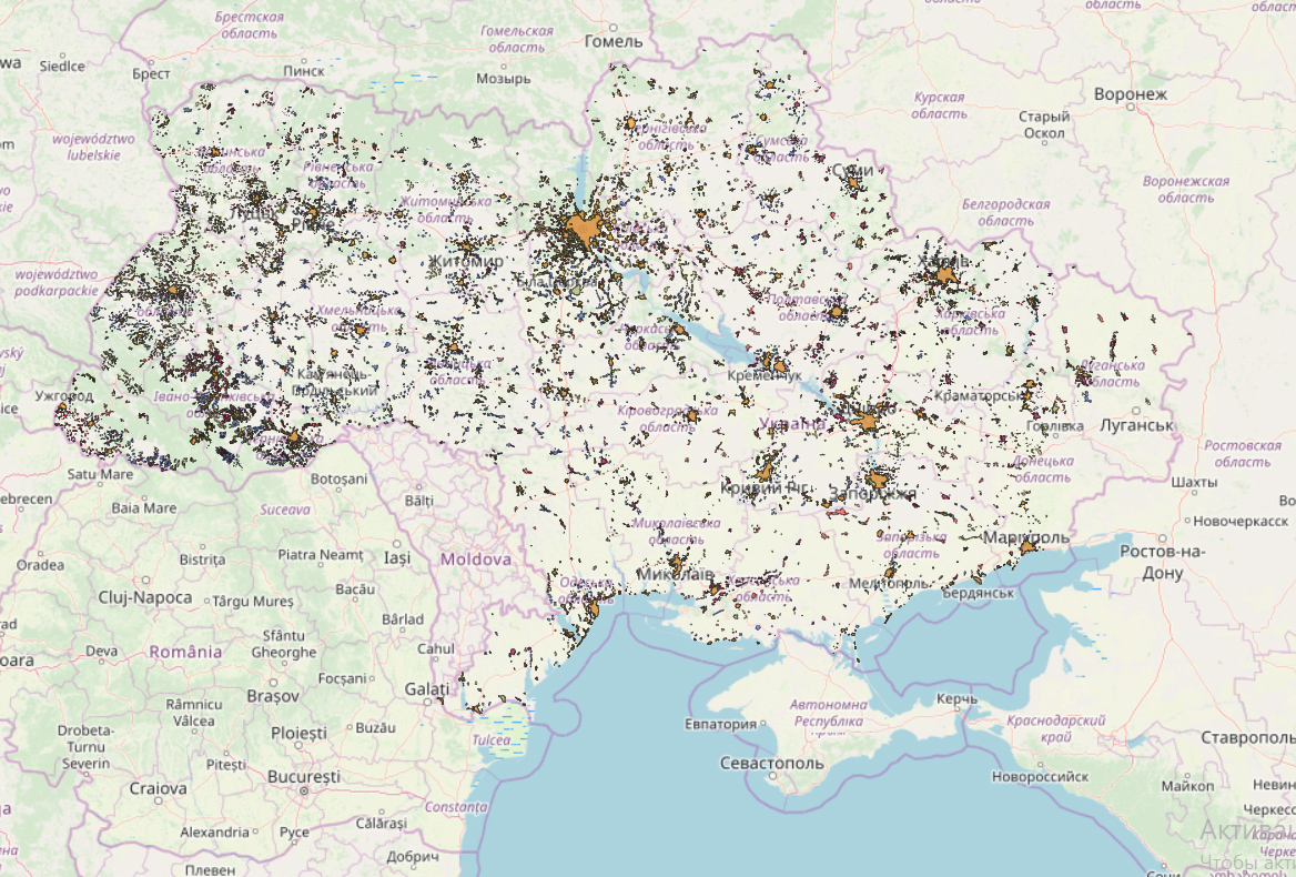 Карта украины навител