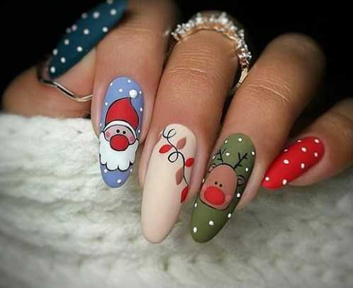 Новогодний маникюр 2020