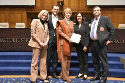 Украинские дипломаты добились положительного решения в суде ООН / Фото: Facebook/Елена Зеркаль