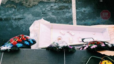 Гроб и венки: активисты под НБУ "хоронили" банковскую систему