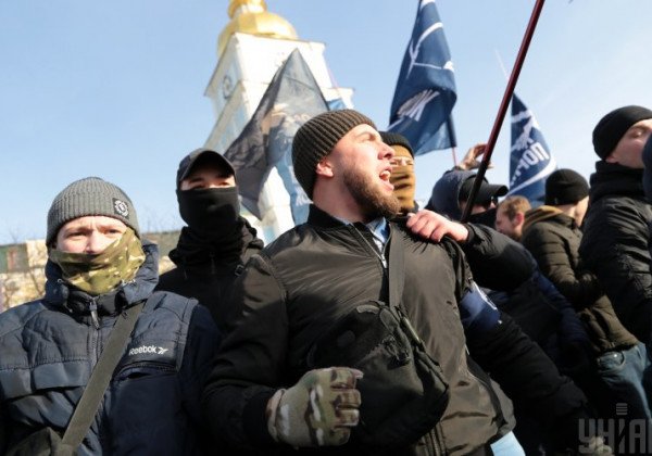 В центре Киева во время Транс-марша произошли столкновения