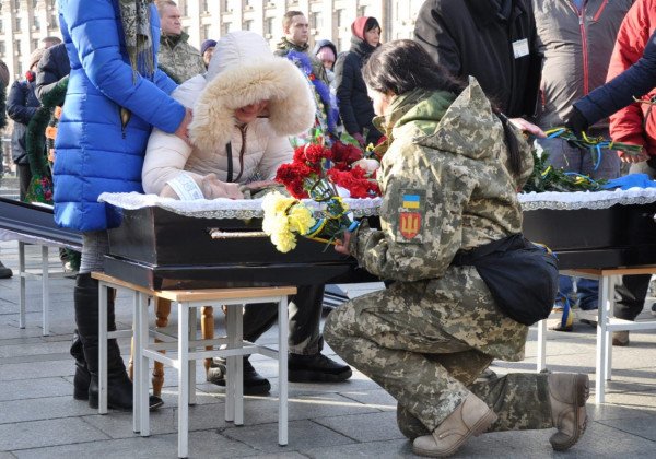 В Киеве простились с ветераном АТО, жестоко убитым приемным сыном