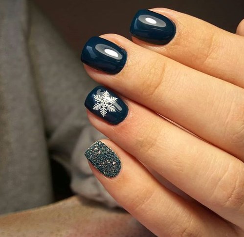 Зимний маникюр на короткие ногти 2020 Зимний маникюр на короткие ногти 2020