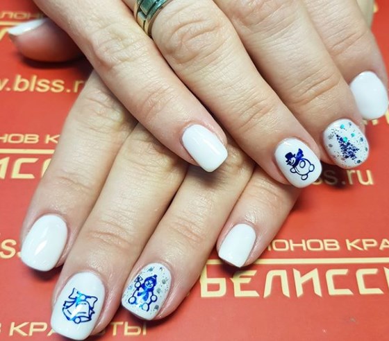 Зимний маникюр на короткие ногти 2020 Зимний маникюр на короткие ногти 2020