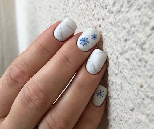Зимний маникюр на короткие ногти 2020 Зимний маникюр на короткие ногти 2020