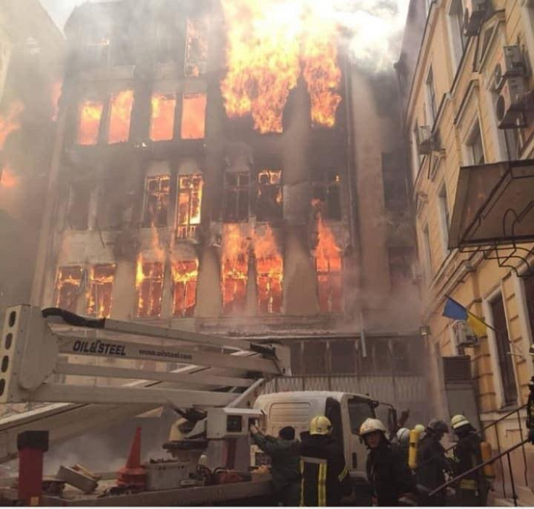 Пожар в Одессе Пожар в Одессе