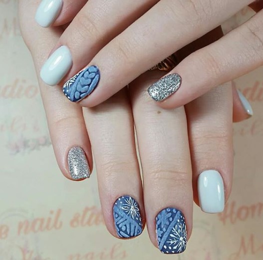 Вязаный маникюр свитер 2020