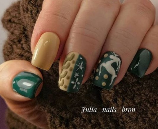 Вязаный маникюр свитер 2020