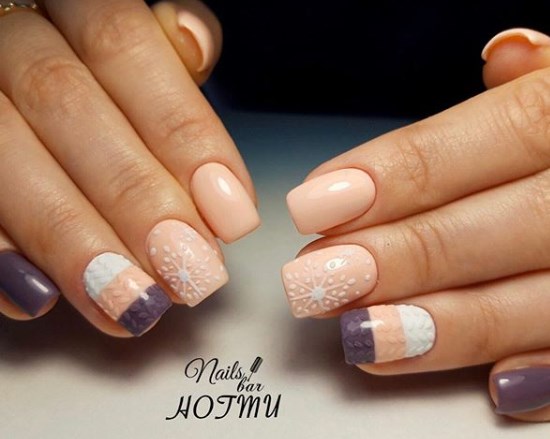 Вязаный маникюр свитер 2020