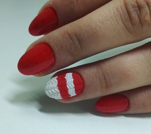 Вязаный маникюр свитер 2020