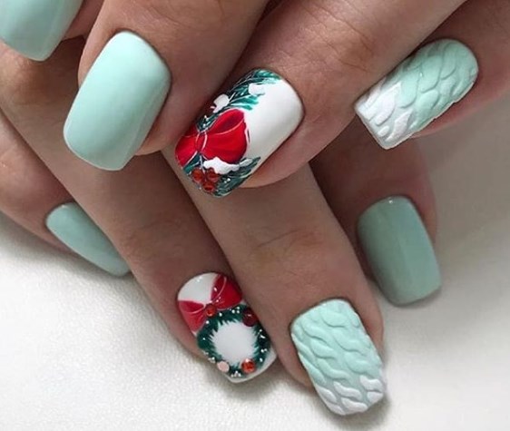 Вязаный маникюр свитер 2020