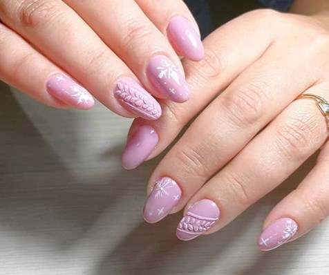 Вязаный маникюр свитер 2020