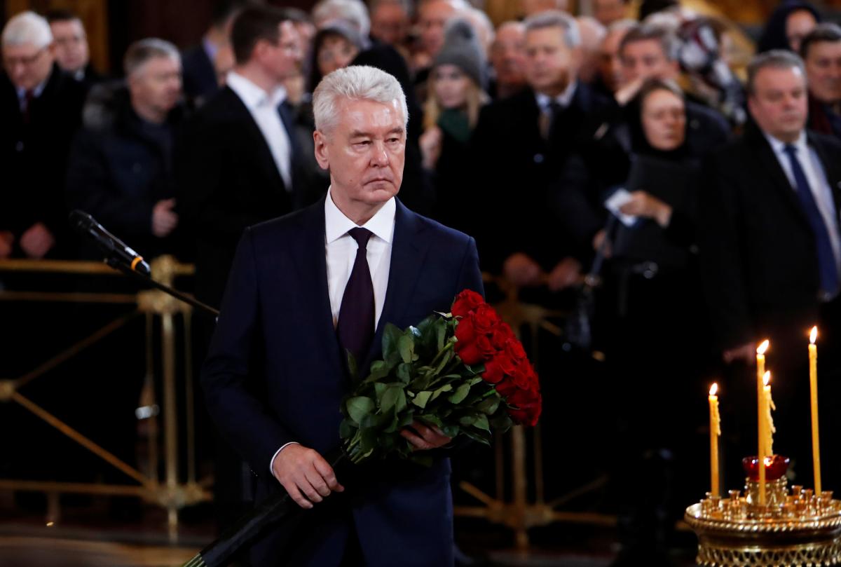 С Юрием Лужковым попрощался Сергей Собянин 