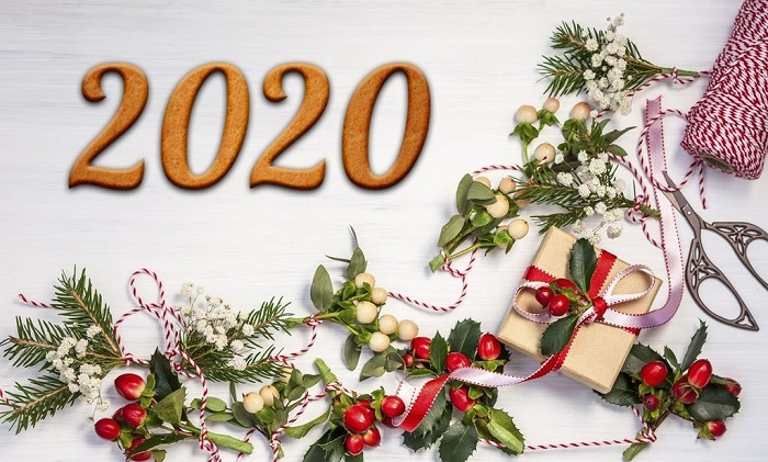 Привітання з Новим роком та Різдвом Христовим – новорічні листівки 2020