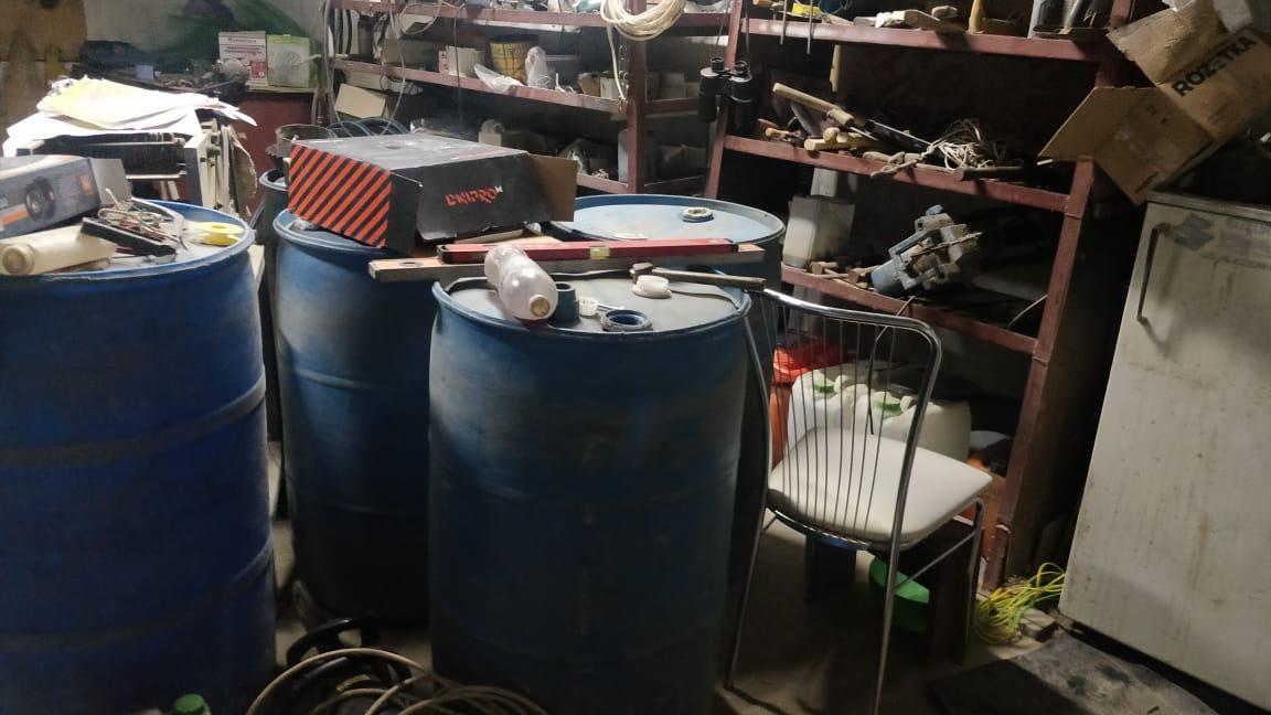 Трубопровод со спиртом